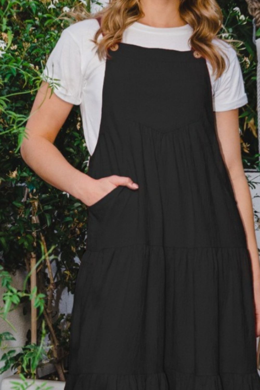Sleeveless Tiered Midi Dress