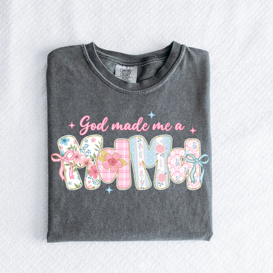 God Made Me a Mom Graphic Tee