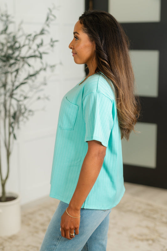 Take It Easy Slouchy Tee in Mint