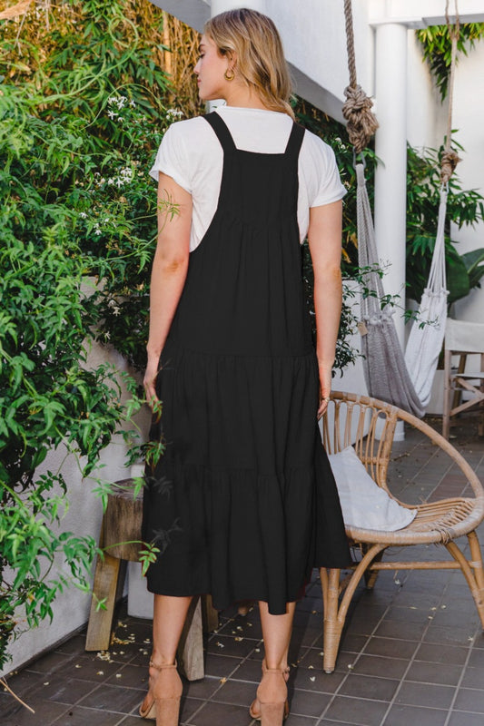 Sleeveless Tiered Midi Dress