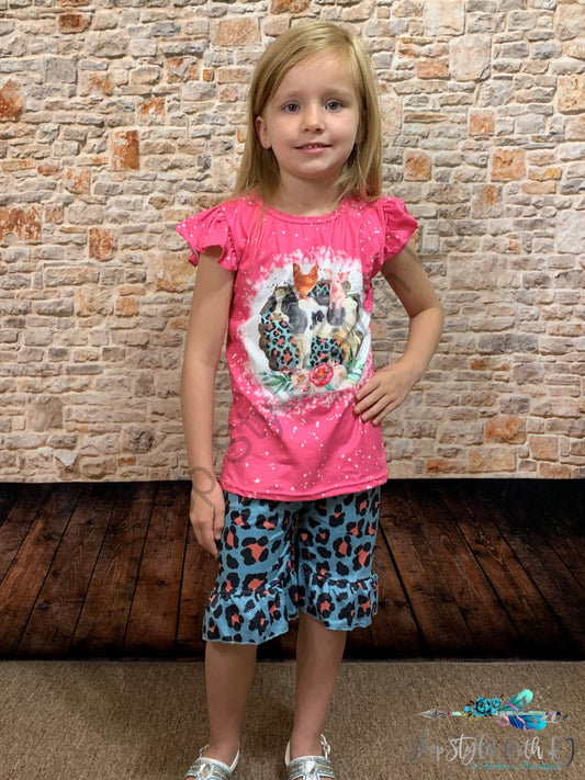 At The Old Corral 2Pc Short Set Kids