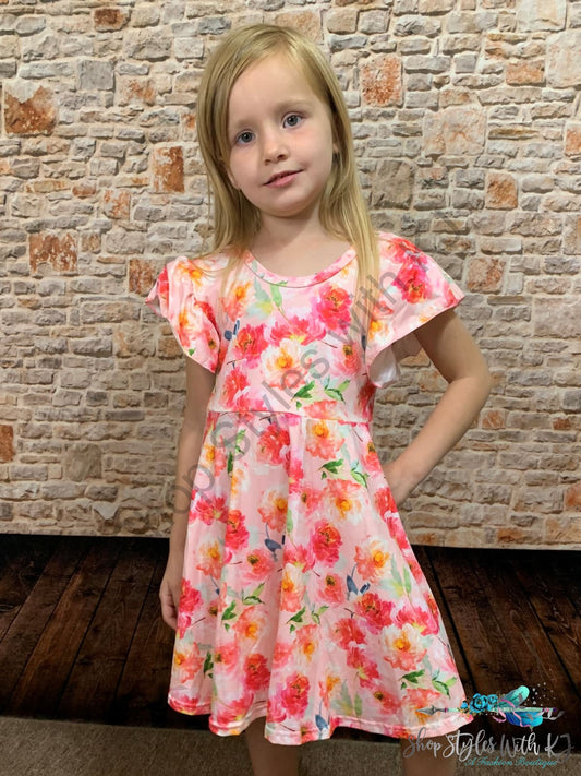 Brushed Rose Among The Thorns Dress Kids