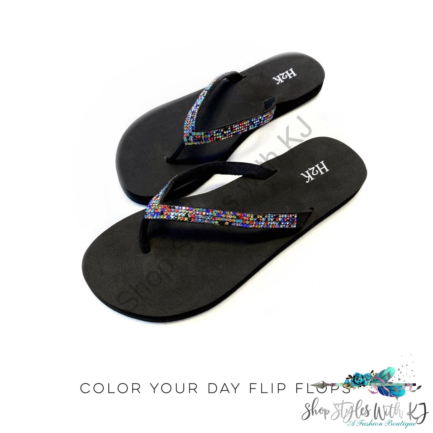 Color Your Day Flip Flops H2K