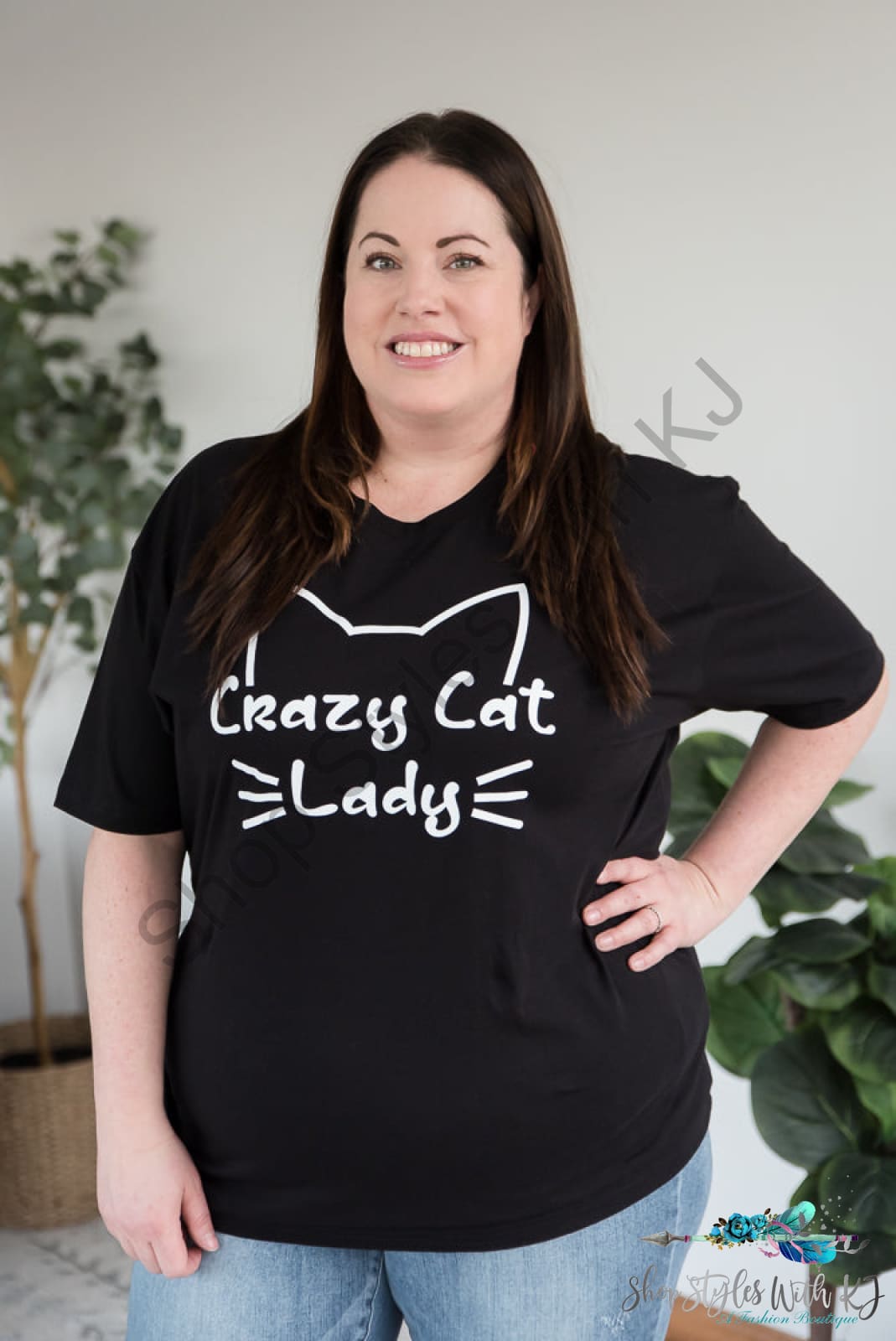 Crazy Cat Lady Graphic Tee Bt