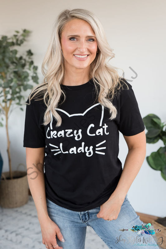 Crazy Cat Lady Graphic Tee Bt