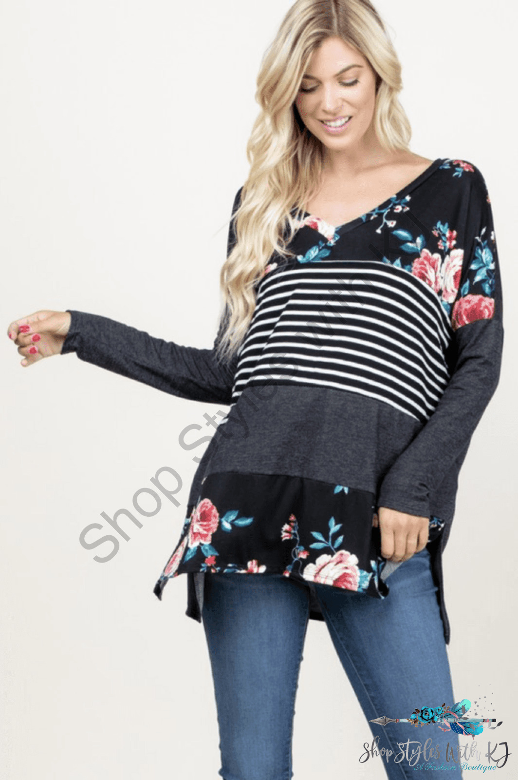 Frozen In Time Color Block Tee