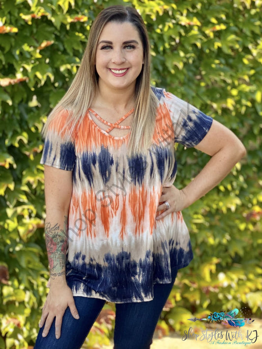 Just In Time Short Sleeve Top - Size S