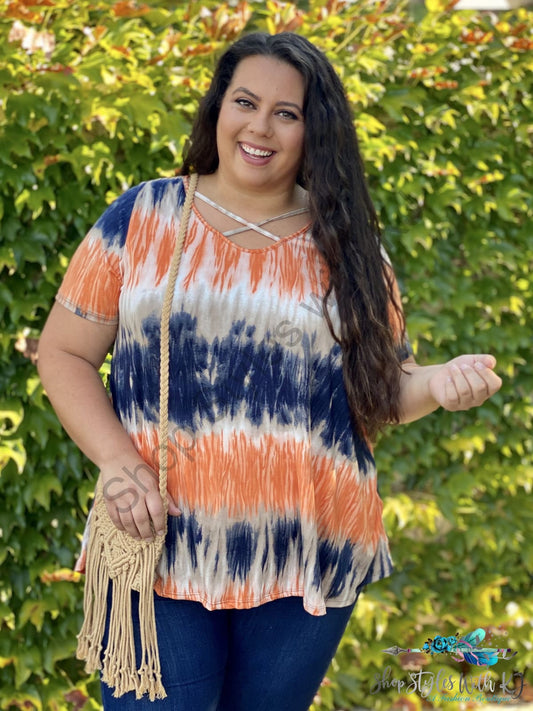 Just In Time Short Sleeve Top - Size S