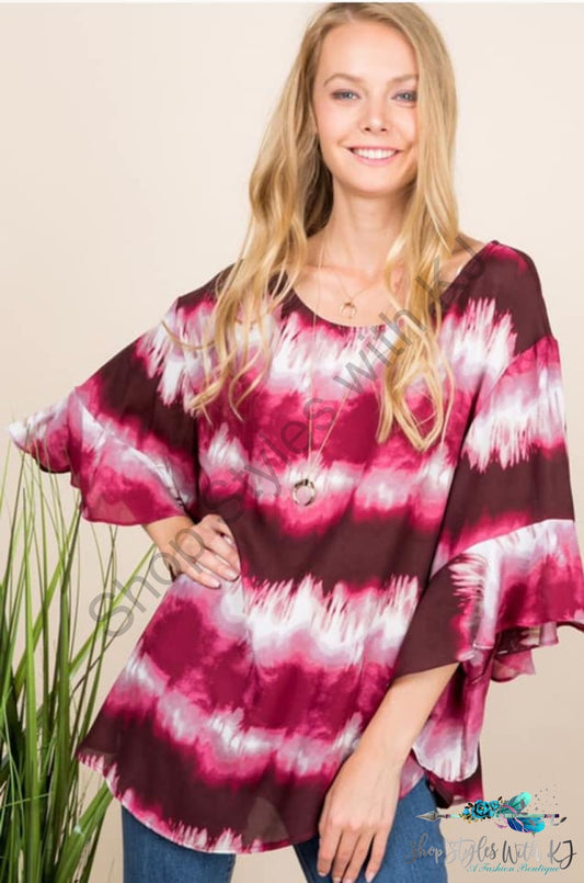 Living My Best Life Tie Dye Tunic - Size Small