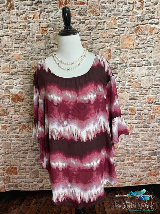 Living My Best Life Tie Dye Tunic - Size Small