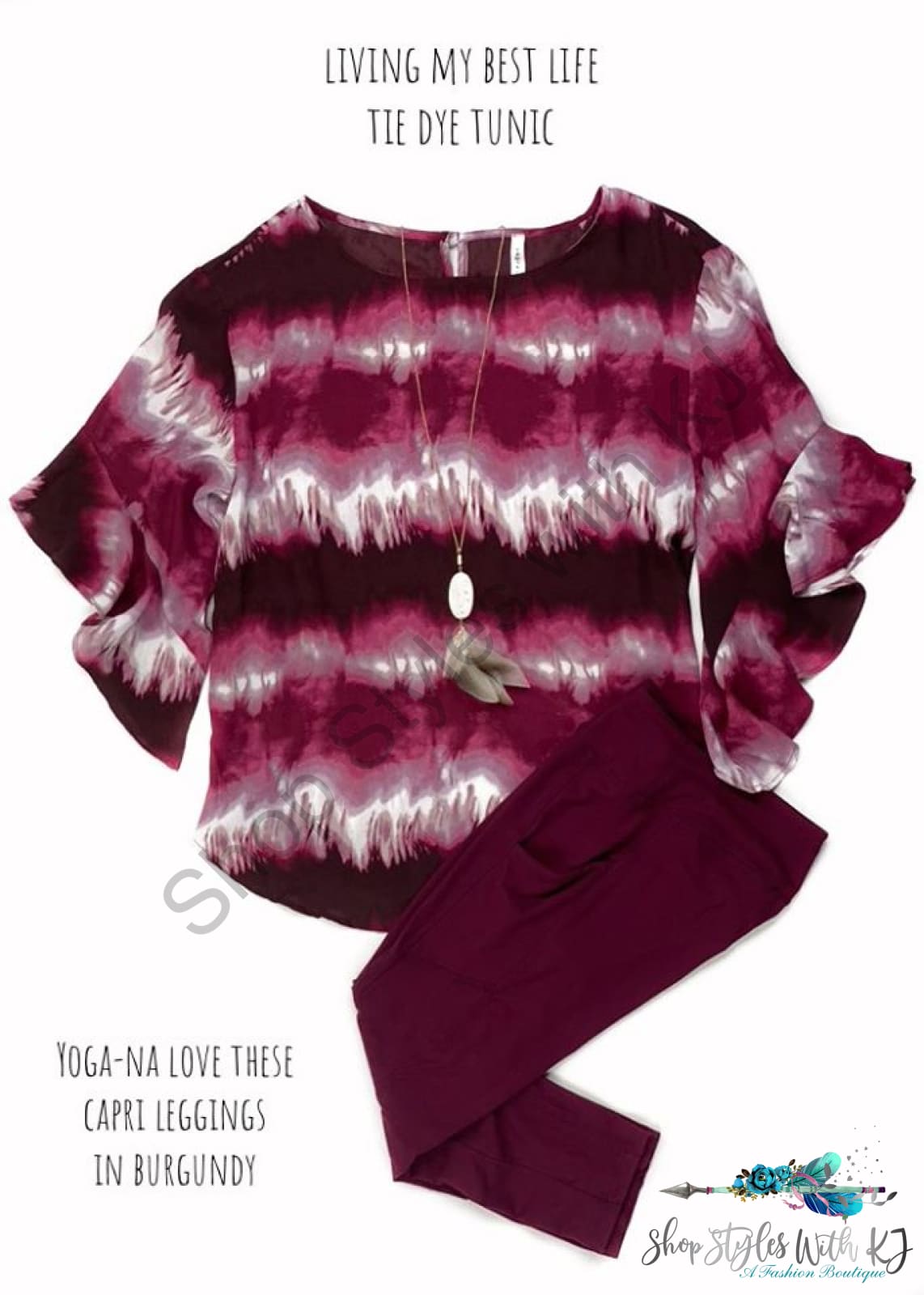 Living My Best Life Tie Dye Tunic - Size Small