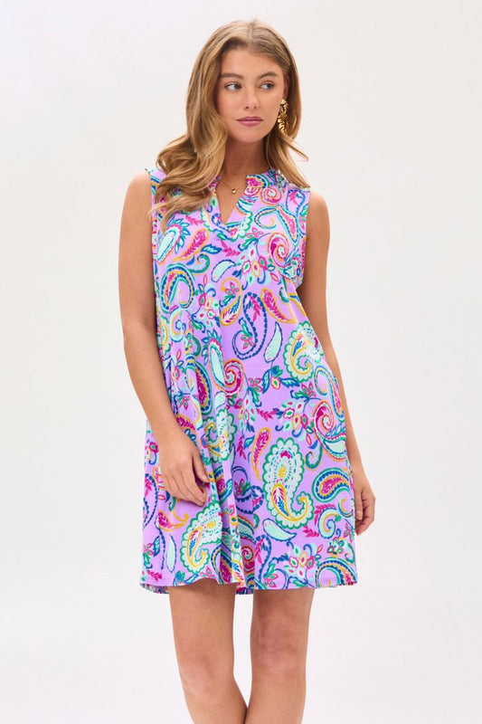 Dear Scarlett Lizzy Tank Dress in Lavender