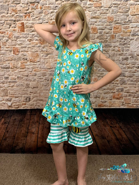 Sweeter Than Honey 2Pc Short Set Kids