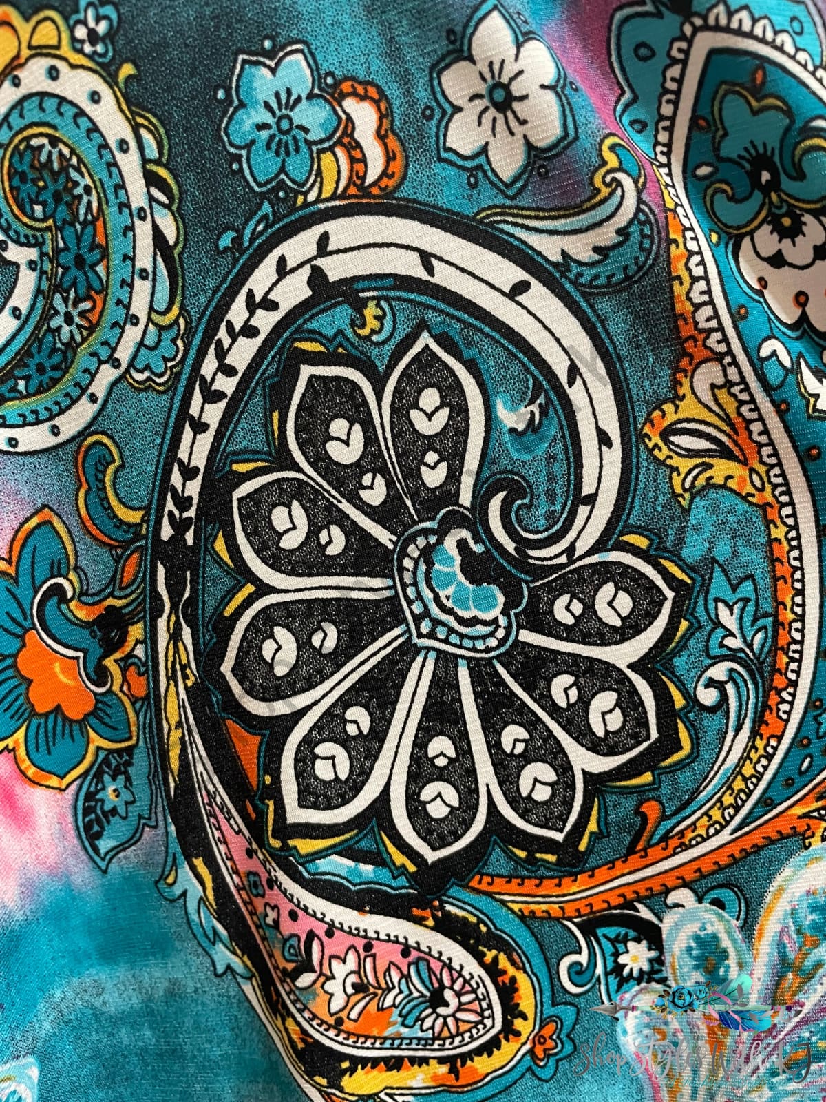 Vibrant Paisley Tunic - Size Small