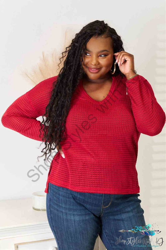 Culture Code Full Size Wide Notch Relax Top