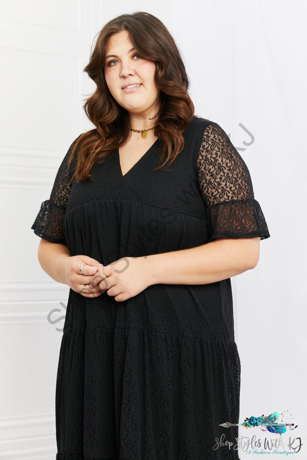 Lovely Lace Tiered Dress Dresses