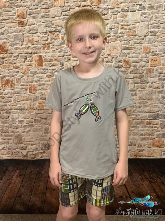 Seems A Bit Fishy 2Pc Short Set Kids