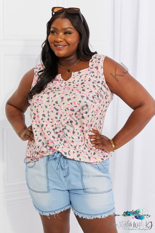 Surprise Party Printed Sleeveless Top Multicolor / S Shirts & Tops