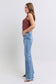 Judy Blue Fray Hem High Rise Bootcut Jeans
