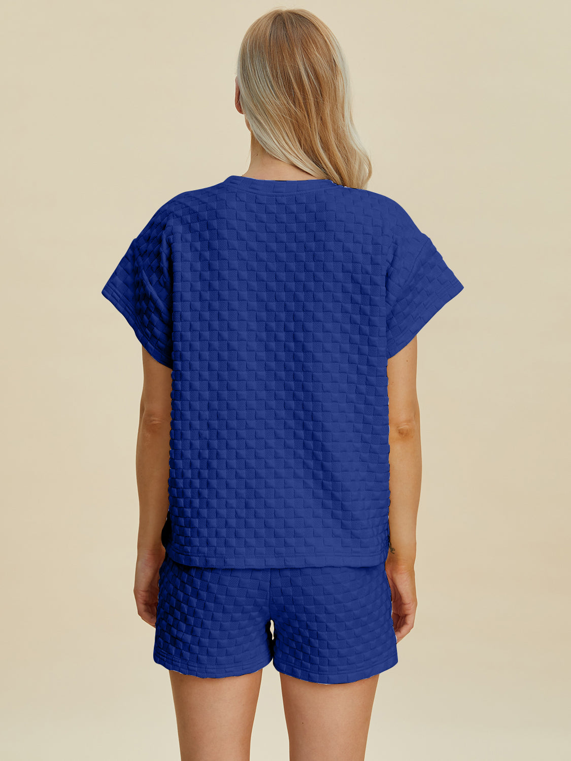 Texture T-Shirt and Shorts Set - 3 Colors