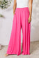 Smocked Wide Waistband Wide Leg Pants - 5 colors