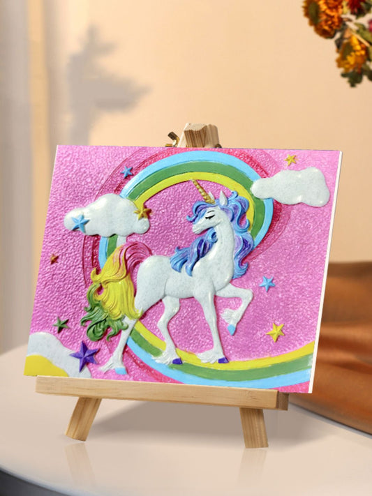 Unicorn 3D Acrylic Painting