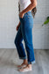 Judy Blue High Rise Center Seam Detail Straight Jeans