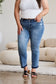 Judy Blue Release Hem Mid Rise Cropped Bootcut Jeans