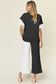 Texture Contrast T-Shirt and Wide Leg Pants Set - 4 Colors