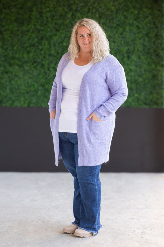 Madison Cozy Cardigan - Lavender