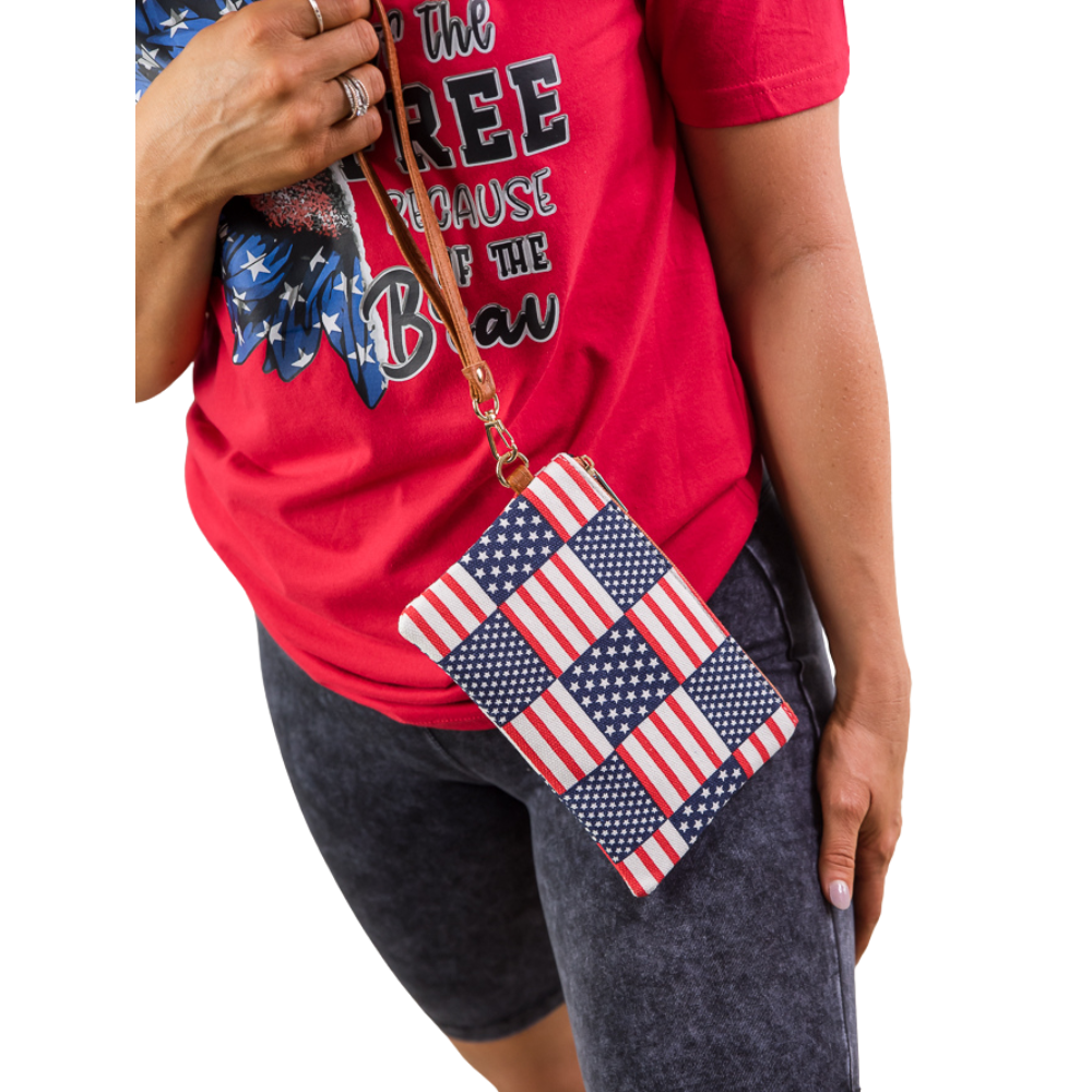 Stars & Stripes Wristlet