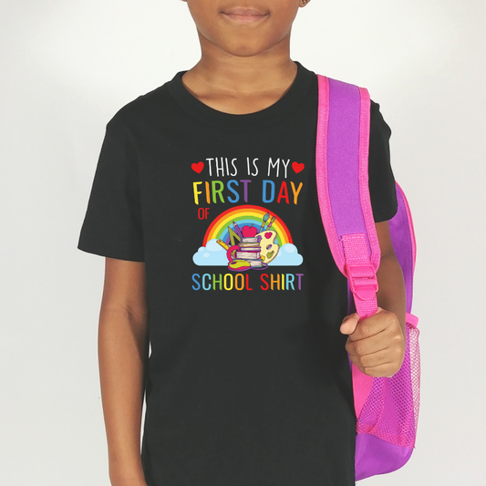 This is my First Day of School Shirt Graphic Tee - Youth