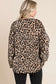 Leopard Faux Fur Round Neck Top