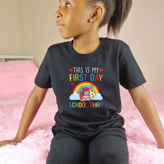 This is my First Day of School Shirt Graphic Tee - Youth