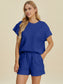 Texture T-Shirt and Shorts Set - 3 Colors