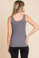 Ribbed Scoop Neck Tank