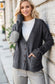 Long Sleeve V Neck Button Down Cardigan