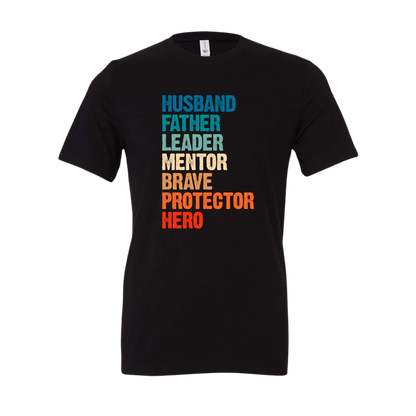 Husband Father Leader Tee