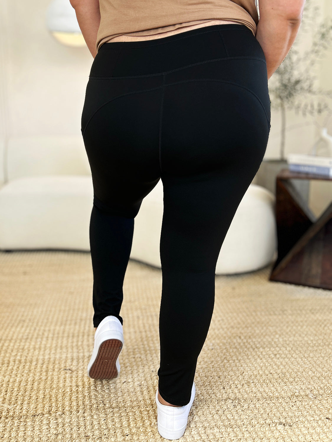 Wide Waistband Sports Leggings - 4 colors