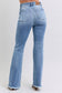 Judy Blue Fray Hem High Rise Bootcut Jeans