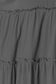Half Button Long Sleeve Ruffle Hem Blouse - 7 Colors