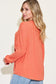 Ribbed Round Neck Long Sleeve T-Shirt - 8 Colors