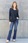 V-Neck Long Sleeve Top - 5 Colors