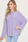 Ribbed Round Neck Long Sleeve T-Shirt - 8 Colors
