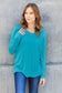 V-Neck Long Sleeve Top - 5 Colors