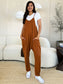 Sleeveless V-Neck Pocketed Jumpsuit - 4 colors