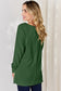 Ribbed Round Neck Slit T-Shirt - 5 Colors