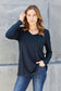 V-Neck Long Sleeve Top - 5 Colors