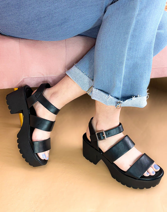 Rachel Statement Sandal in Black