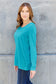 V-Neck Long Sleeve Top - 5 Colors